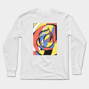 Abstract Fireball Long Sleeve T-Shirt